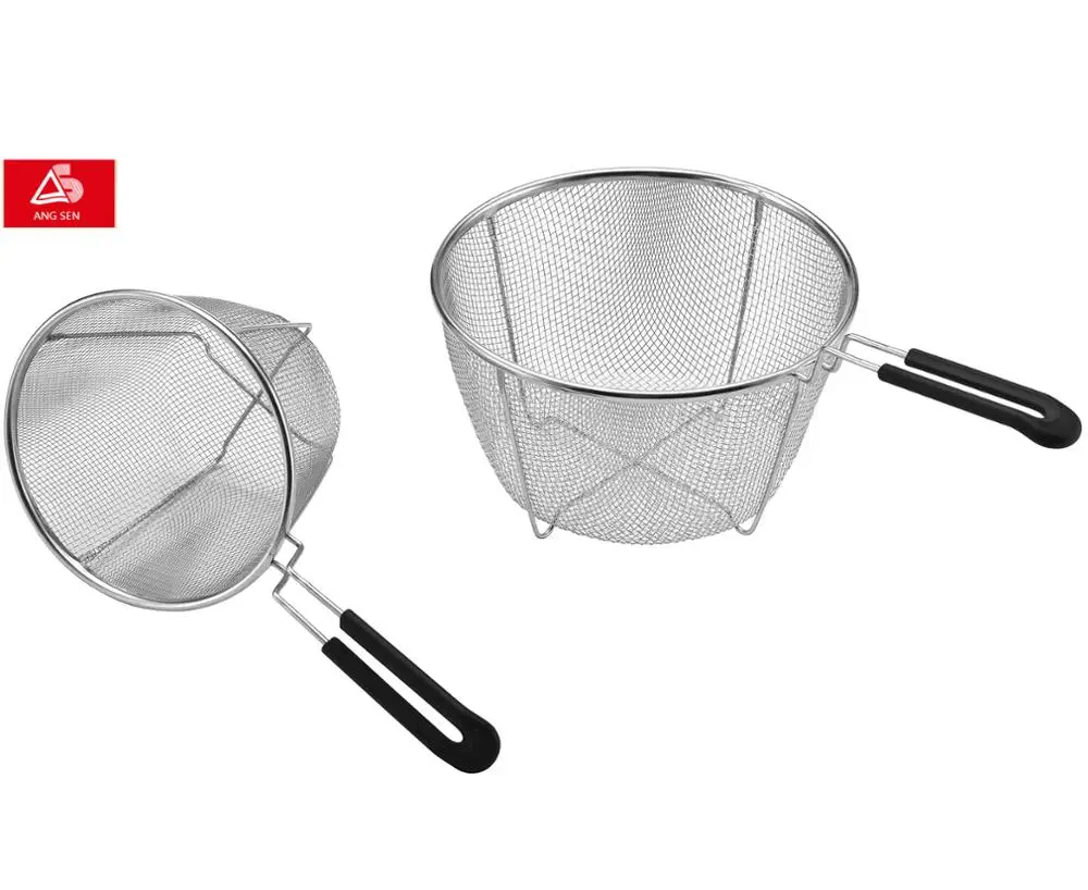 deep shape fine mesh Frying Basket strainer