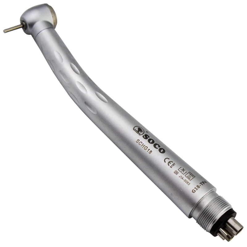 
SOCO Anti-retraction high speed torque push handpiece 3-way air 1-way spray fit Pana max-TU 4 hole G18-TP4 