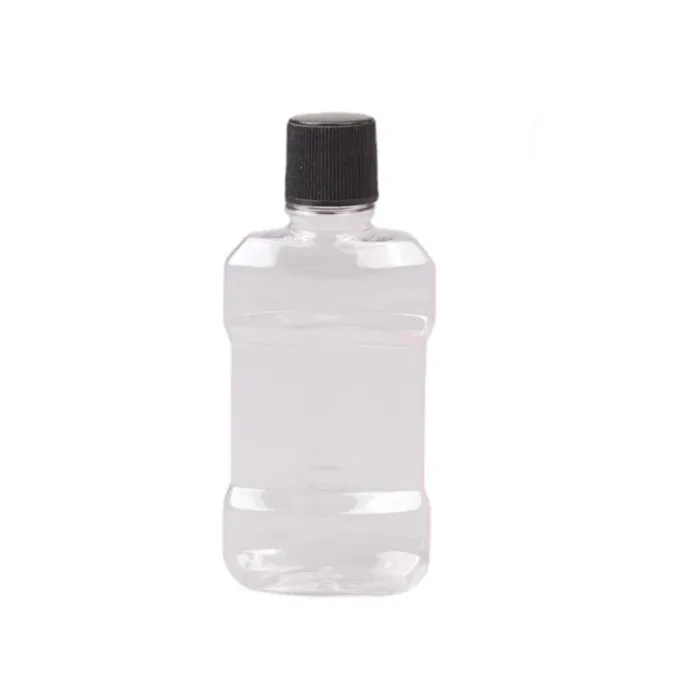 Wholesales 180ml 250ml PET food grade plastic transparent mouthwash bottles