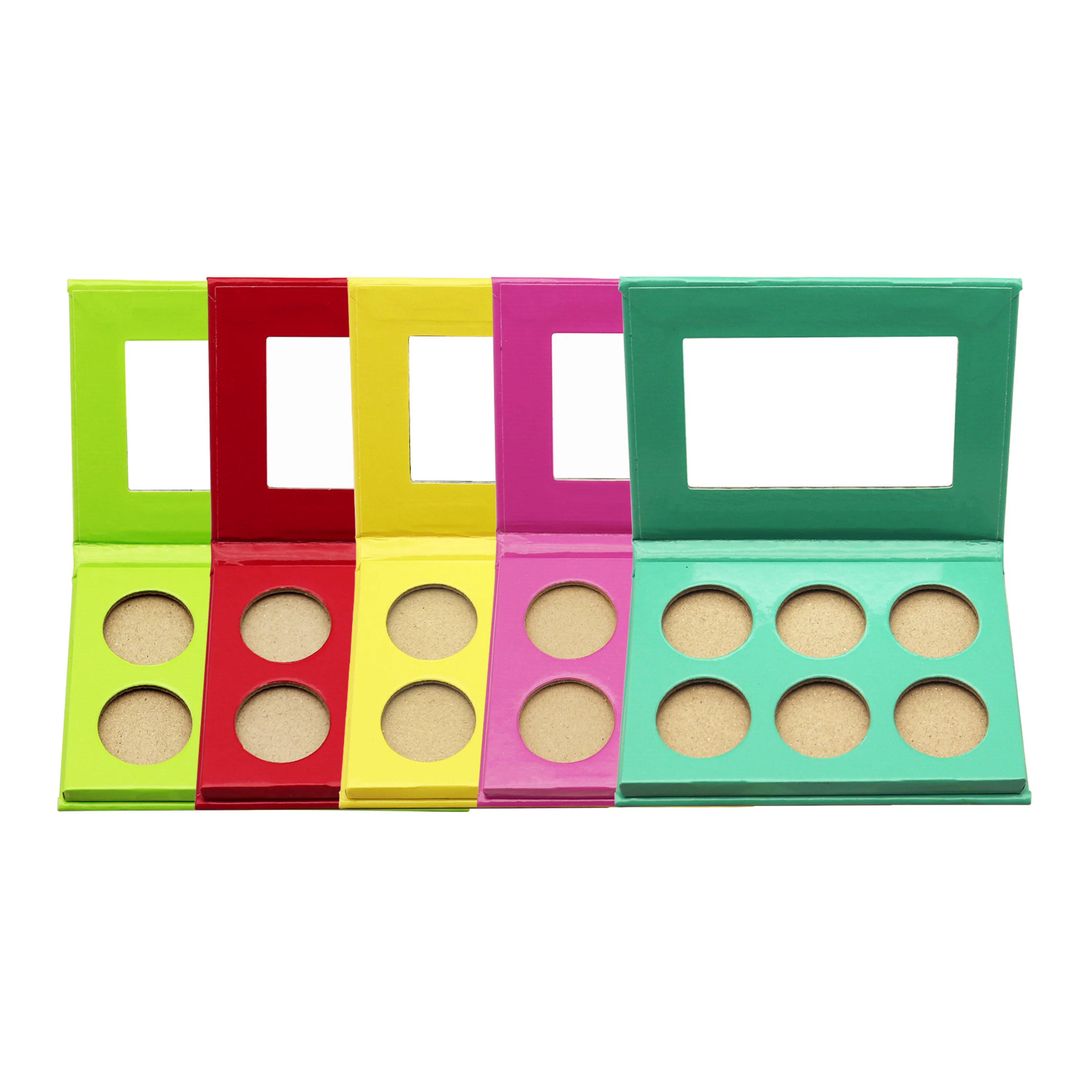 Wholesale Customizable High-Pigment Eyeshadow Palette Dry Eye Shimmer Effect Waterproof Matte Finish Custom Glitter Powder