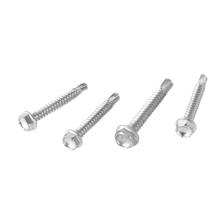 Dongji Low price wholesale flat head self tapping screws hex washer head self drilling screw solar panel screw