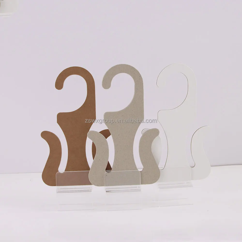 Wholesale High Quality Recyclable Slides Sandals Paper Cardboard Hanger Hook