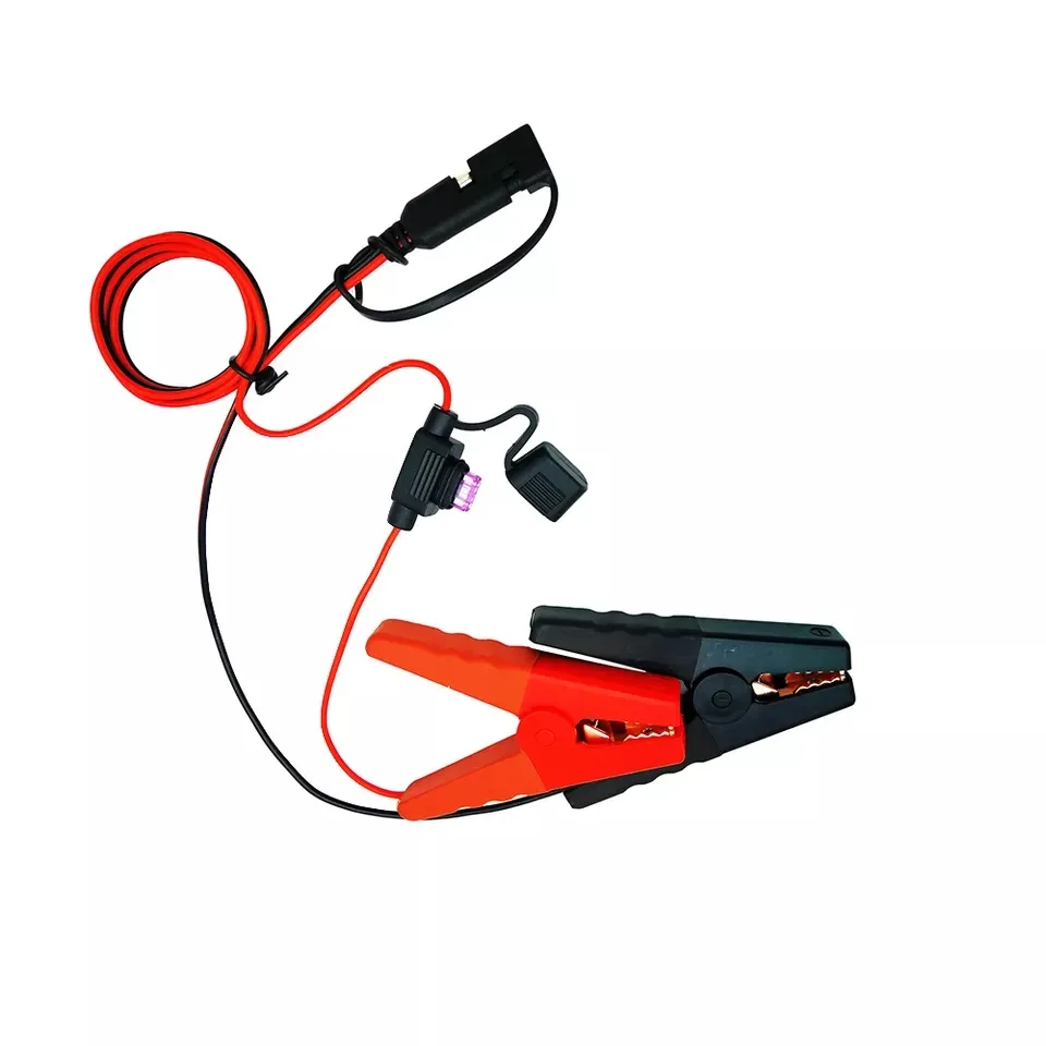 Car Battery Charger Alligator Clip to SAE Cable Quick Release Cable