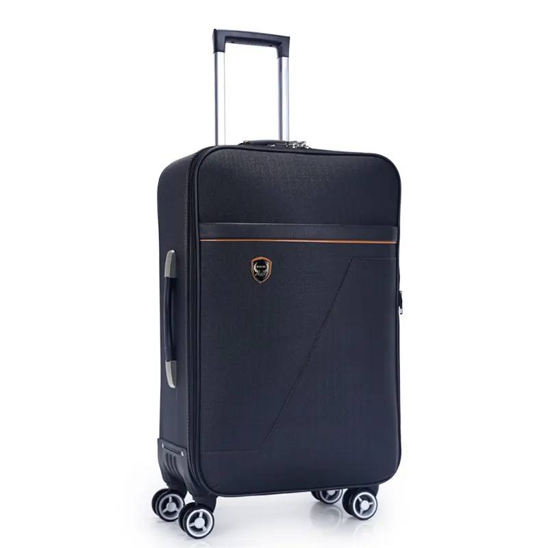 Jiangxi factory wholesale luggage & travel bags light weight double zipper PU luggage bag travel 3 piece trolley set