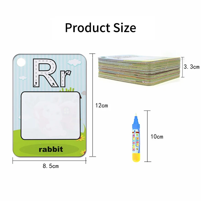 Numbers And Letters Cards Kids Coloring Set Drawing Art Set Drawing Paper Kids Toy Reusable Drawing Toys