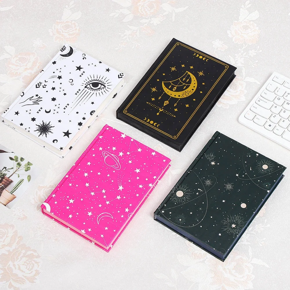 Custom A5 Hardcover Lay Flat 120GSM Dotted Notebook Journal with Back Paper Pocket Available