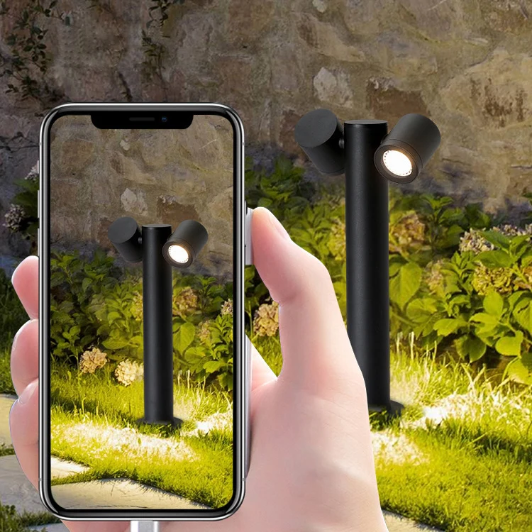 Modern style Ip65 Waterproof 10w 12w outdoor lighting Decorative Aluminum Garden Column lights  Led Lamp