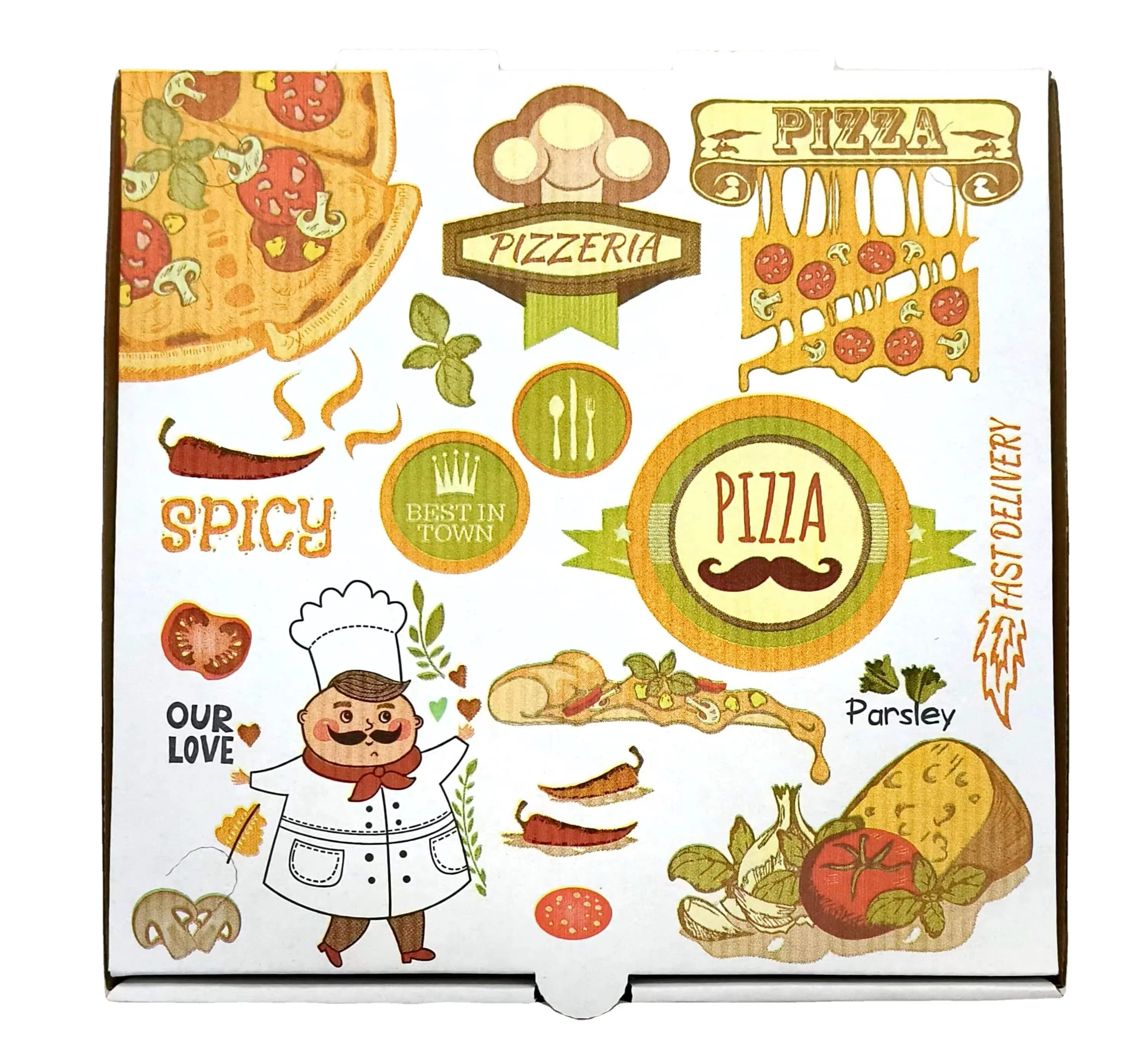 Powerful Manufacturer Custom Printed Pizza Box China Wholesale Pizza Paper Packing Box