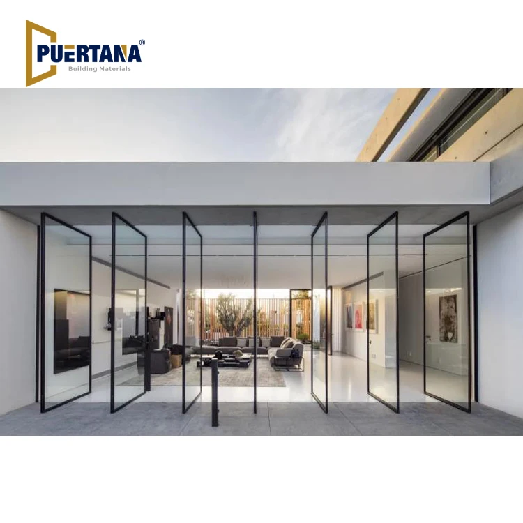 Interior Master Line Multi Panel Pivot Glass Revolving Door Aluminium Internal Aluminum Center Glass Pivot Doors