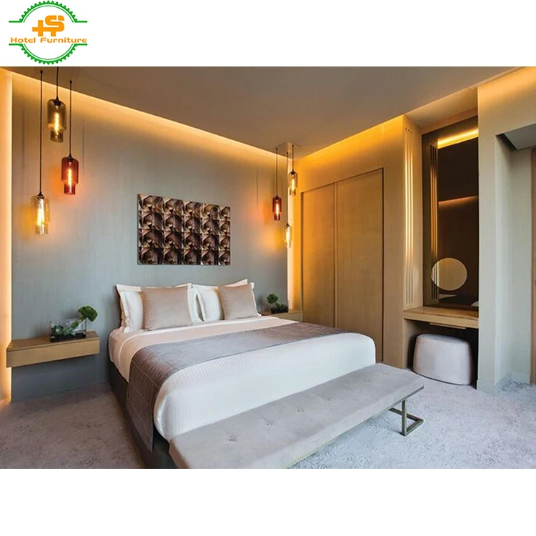 HS-N230 Contemporary economical Dubai cheap used hotel apartment bedroom furniture set