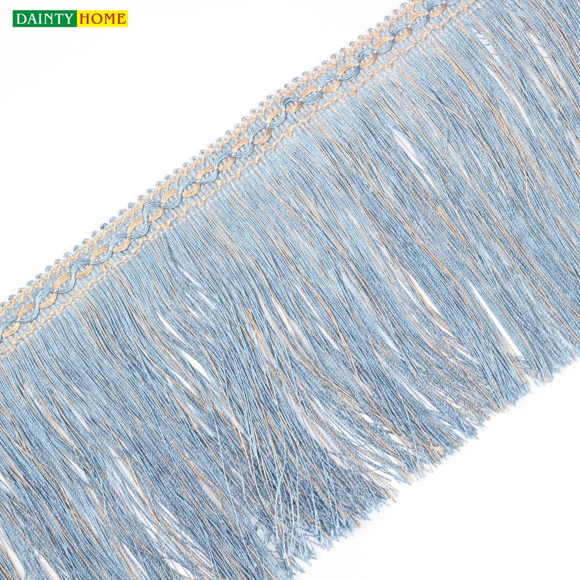 High Quality 17cm Width Tassel Curtain Fringe For Curtains Trimmings Decoration Fringe Curtain Lace Trim