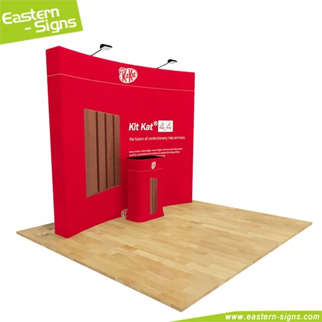 Lightweight collapsible aluminum fabric 10x10 pop up high quality convention booth for advertising