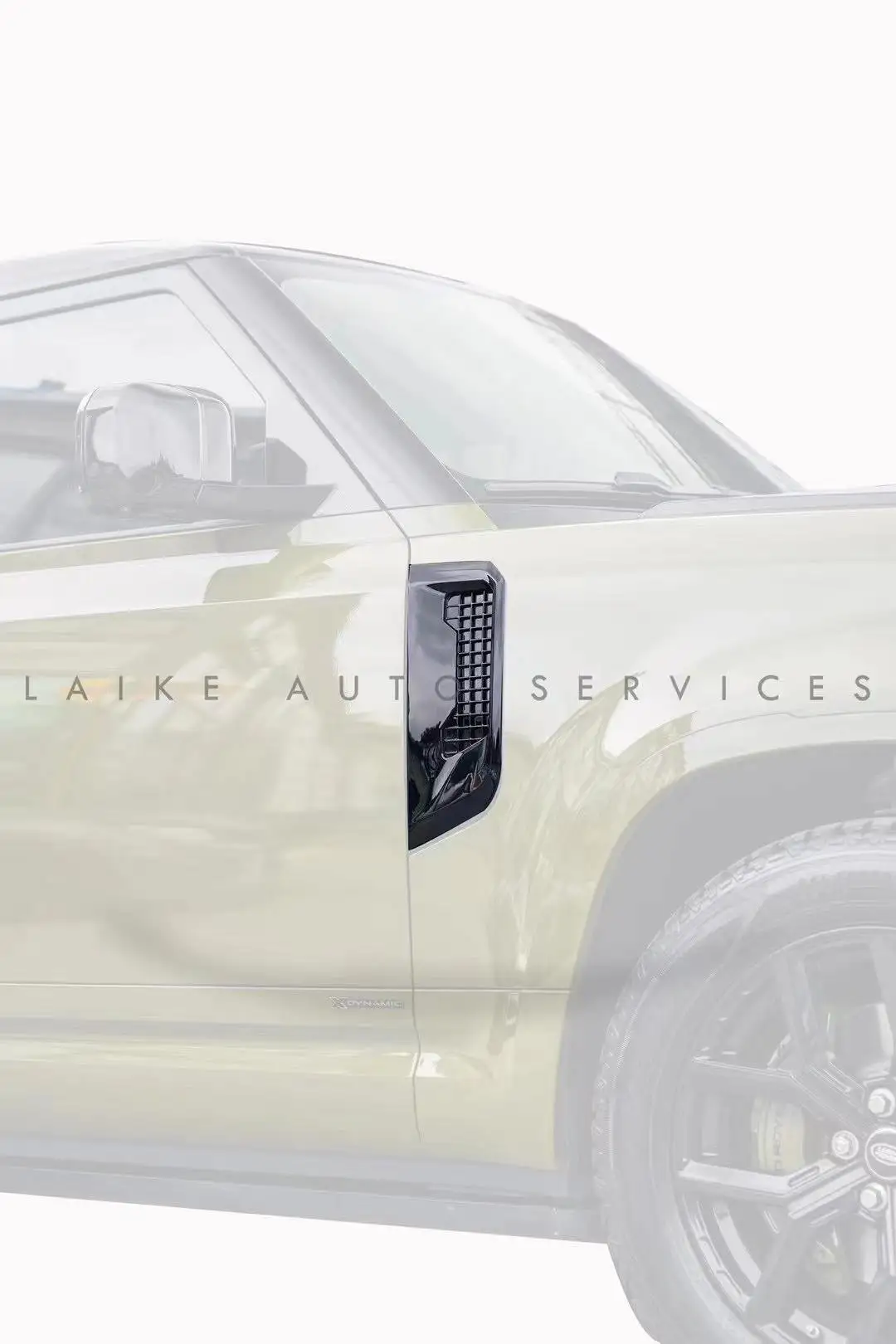 for land rover defender 2021 2022 2023  side trim cover steel  air flow intake scoop vent hood cover air intake vent