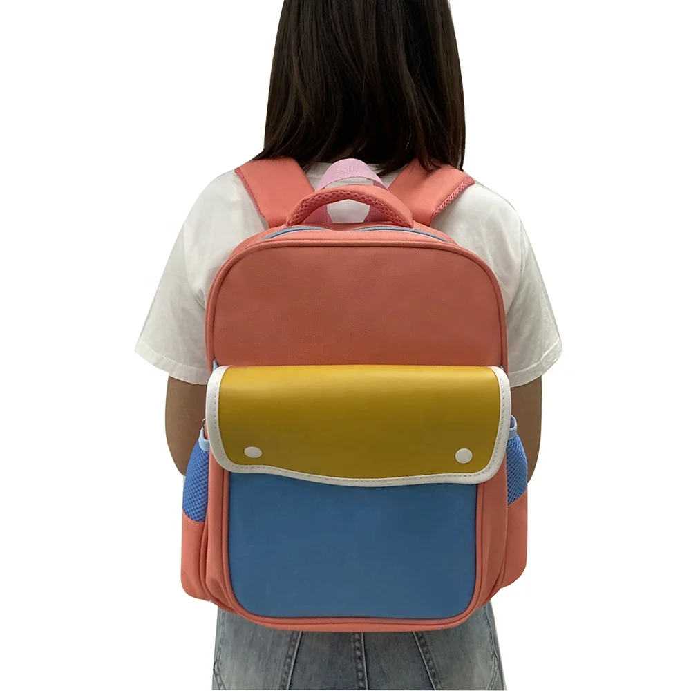 Leading Global Nylon Luxury High Class Latest School Children School Backpack with Double Side Pocket