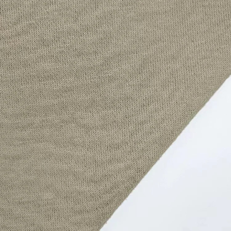 Wool/polyester Cotton French Terry Hoodie Fabric Textile Raw Material Fleece Heavyweight Cotton Knitted French Terry Fabric