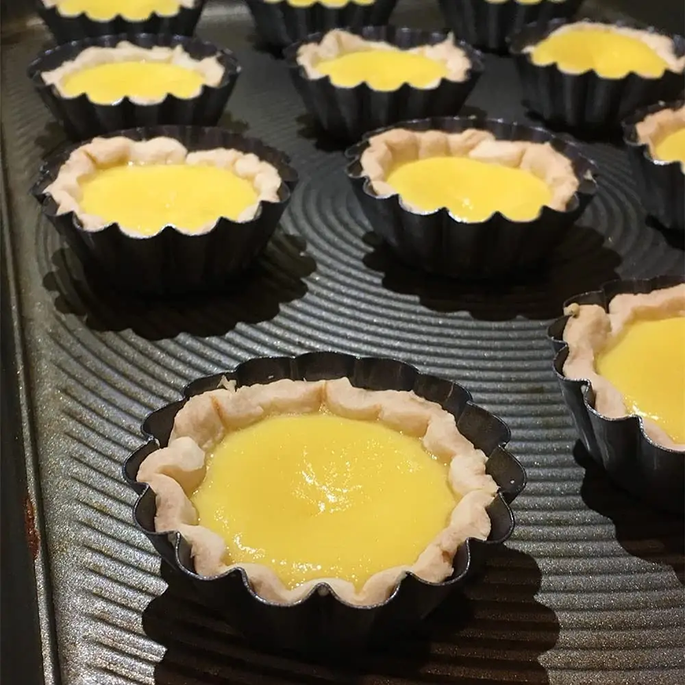 Hot Selling Mini Tart Pan for Baking Carbon Steel Baking Cupcake Cookie Cake Egg Tart Mould Fruit Pie Plate Pudding