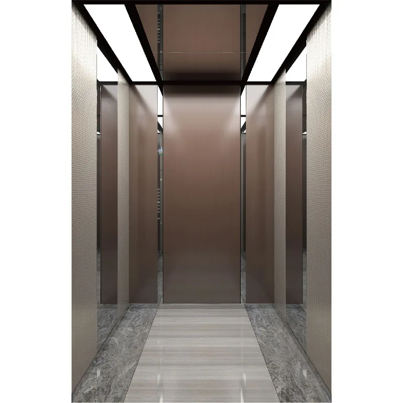 Load 400-1600kg Small Machine Room Passenger Elevator for Commercial Center