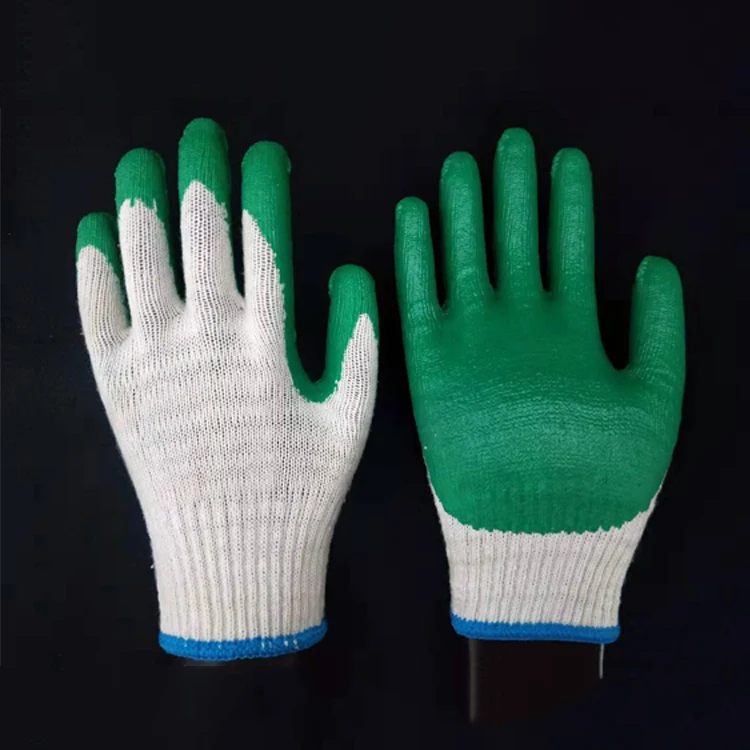 
 13 Gauge nylon Industry  Latex Rubber Palm Hand Protection Coated Safety Gloves  