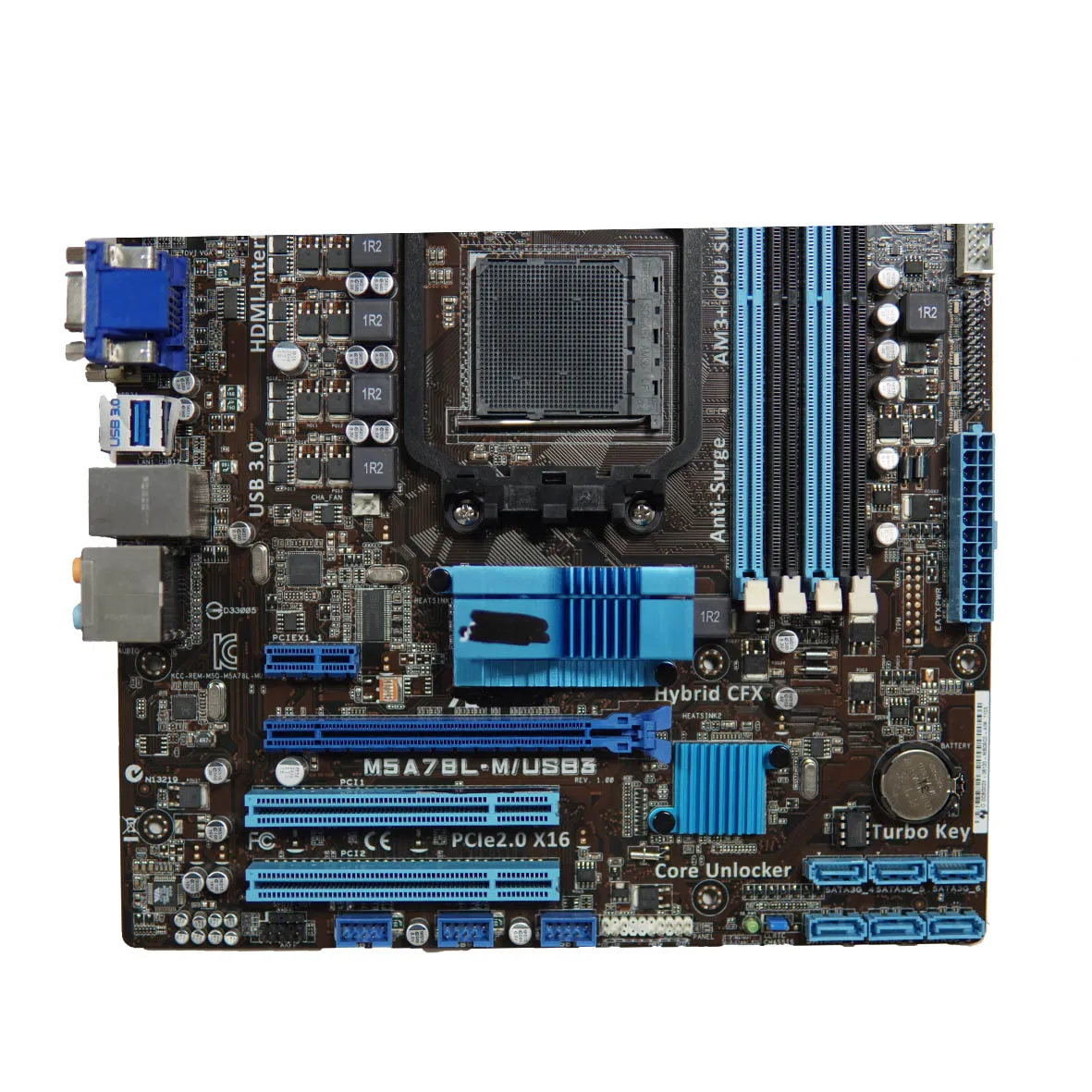 Материнская плата M5A78L-M/USB3 с AMD 760G/780L 8 Гб DDR3 для
