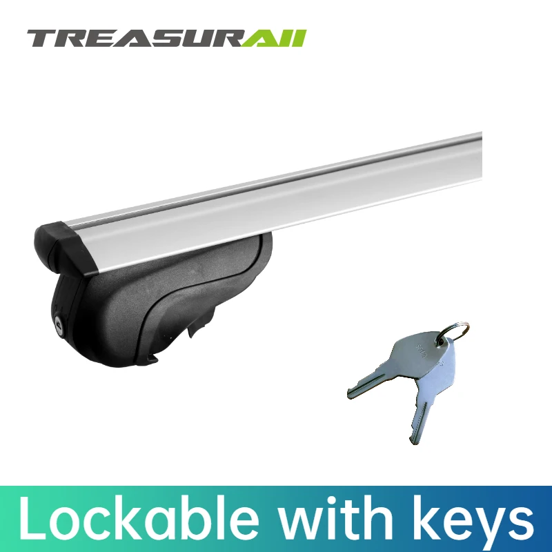 aluminum aerodymatic roof bar for flush rail cross bar