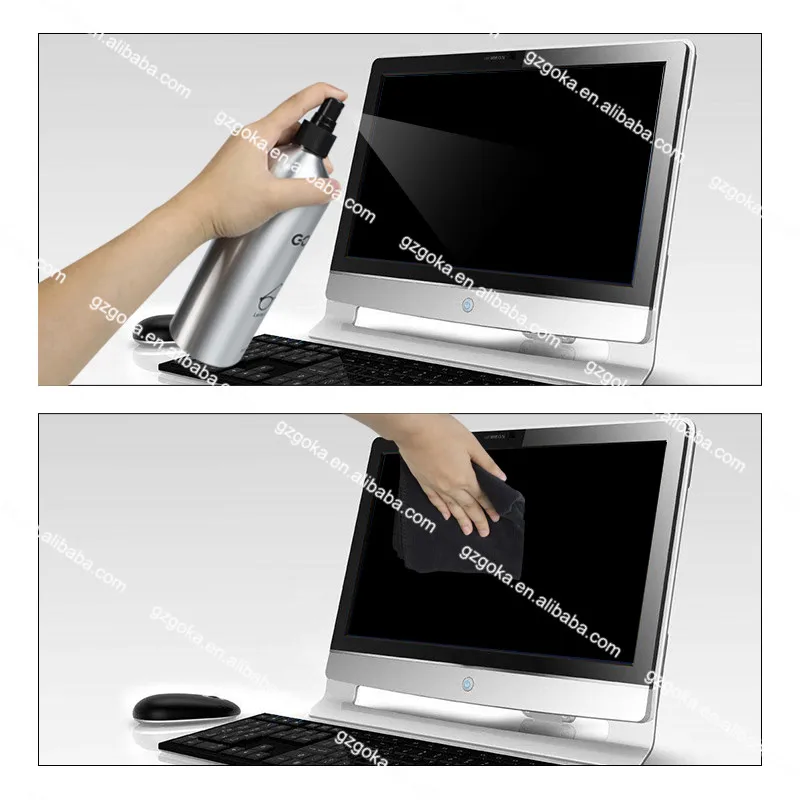 GOKA factory customizable  wholesale Mobile screen cleaner spray laptop screen cleaning agent LCD touchscreen cleaning kit