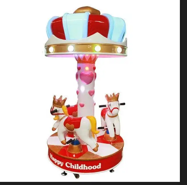 Luxury Kids Merry Go Round Double Deck Carousel Amusement Park Equipment Carousel Ride for Kids