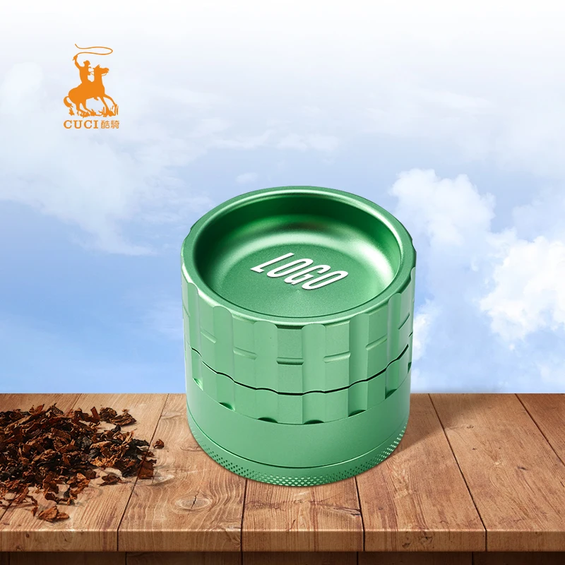 Aluminium grinder metal ashtray 2 in1 herb tobacco accessories smoking tools storage