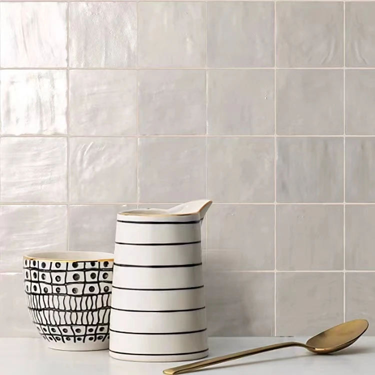 Modern Handmade High Glossy Glazed 100*100mm Ceramic Tile 60*240mm Handmade Tile Kitchen Bathroom Wall Backsplash Ceramic Tile