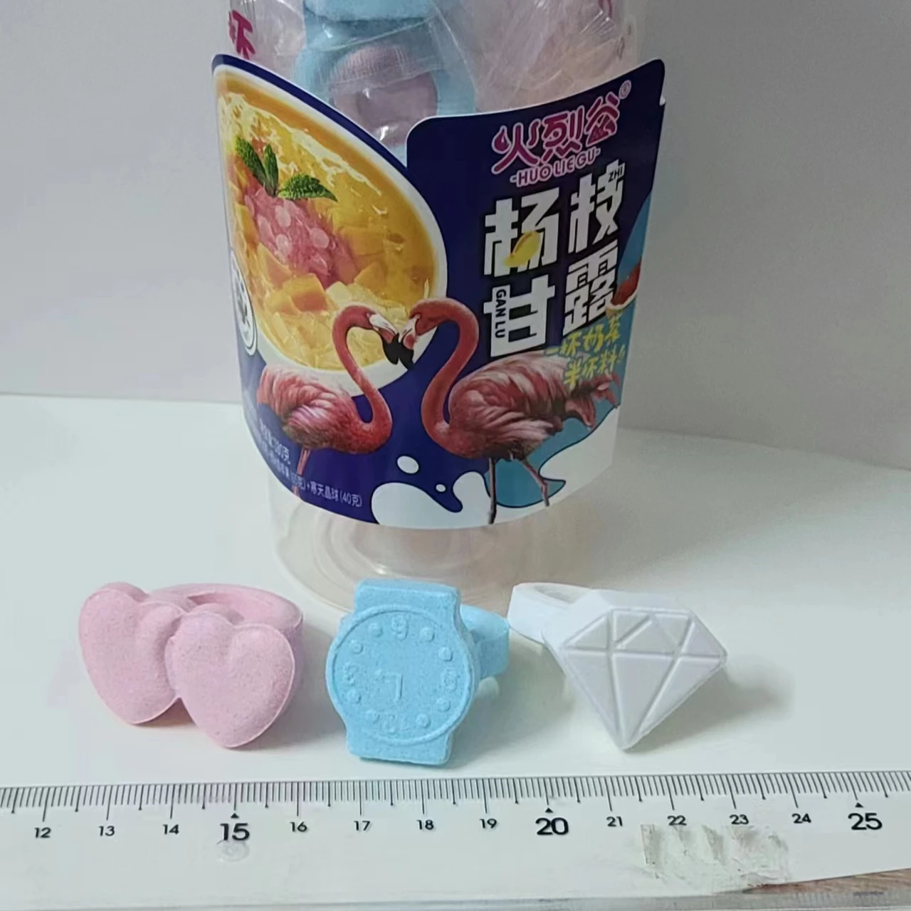 ring candy compressed tablet candy new year gift 6g*18pc/tube*6tubes