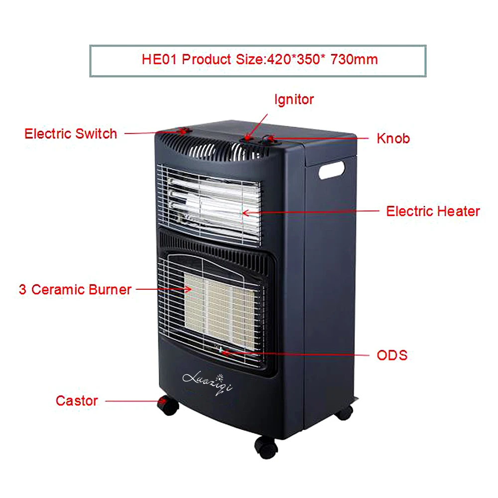 Good quality gas electric heaters for winter home flame out protection device living room infrared gas heater and electric