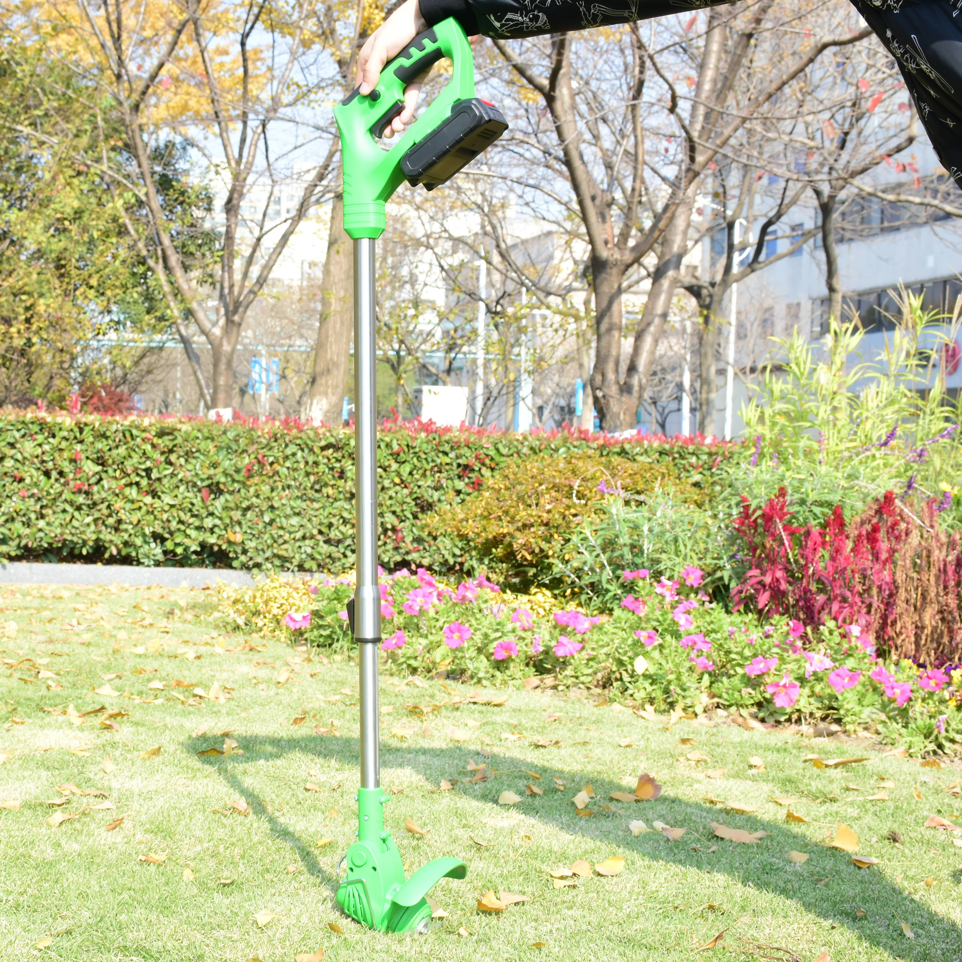 Cordless String Trimmer with 12V Lithium 2000mAh, Plastic Blade Lawn Mower Cordless GRASS TRIMMER