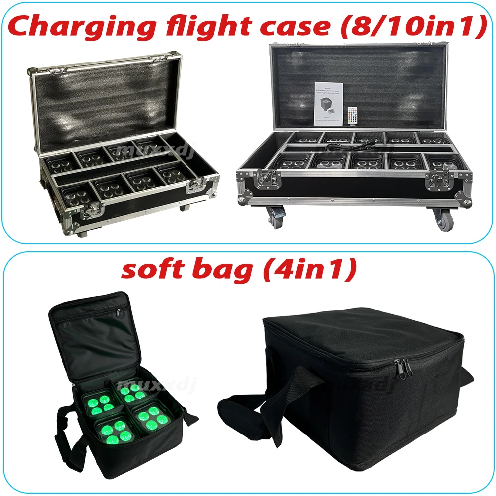 Мини-S4 4*18 Вт RGBWA + UV 6 в 1 светодиодный прожектор беспроводной батареи клубный свет Дистанционное сценическое освещение диджейские огни для свадебной вечеринки диско
