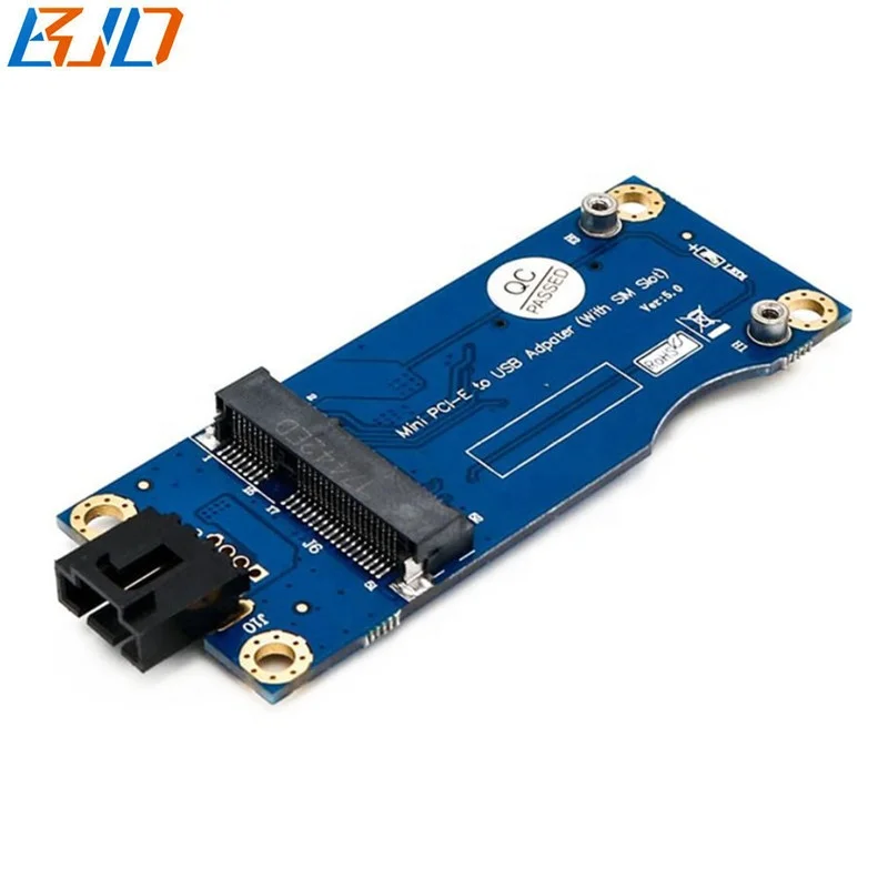 
Wholesale Wireless Mini PCI-E PCIe to USB 2.0 Adapter Converter with SIM Card Slot VER 5.0 Horizontal 9Pin for 4G LTE Module 