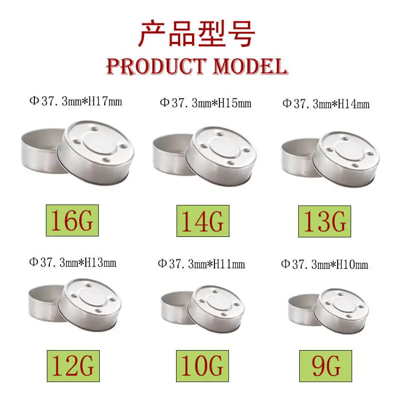 Wholesale Custom Aluminum 9Oz White Silver Thin Candle Metal Jar Aluminum Tealight Cups