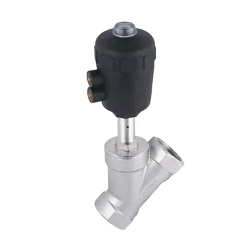 High Quality JZF Series 2/2 Way DN10-80 Plastic Actuator Piston Pneumatic Thread Angle Seat Valve
