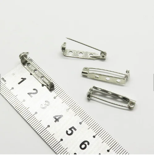 YIWANG прямые продажи высококачественных 32 мм металлических декоративных булавок безопасности.