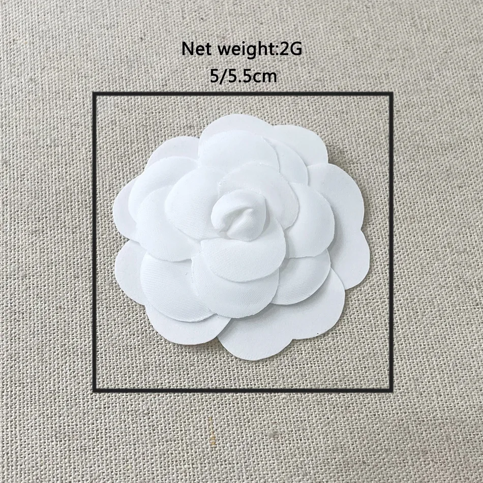 Handmade DIY Crafts Fabric Flower Brooch Pin Hair Clip Wedding Party Clothes Gift Box Decor Accessories Lapel Pins