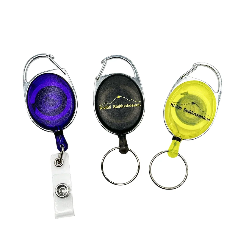 Heavy Duty Retractable Pull Badges Id Reel Carabiner Badge Reels Wholesale Badge Reel Doctor