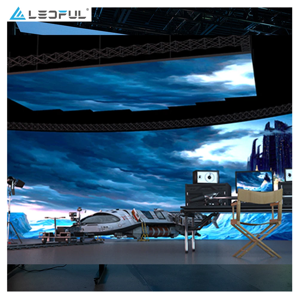 P2.6 Hz VFX Virtual Production LED Wall Film Studio XR AR Virtual Studio LED Truss Display For Event Hanging Rental LED Screen