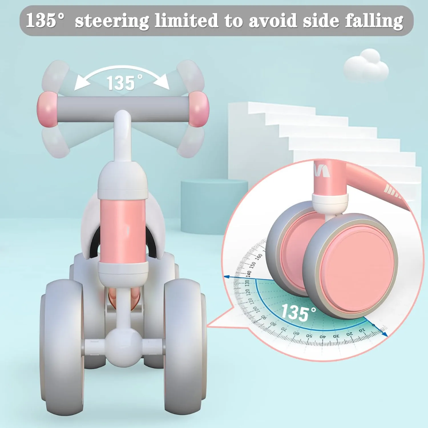 Toddler Learn To Walk Sliding Tricycle Kids Balance Bike Plastic Sport No Pedal Baby Ride On Bike