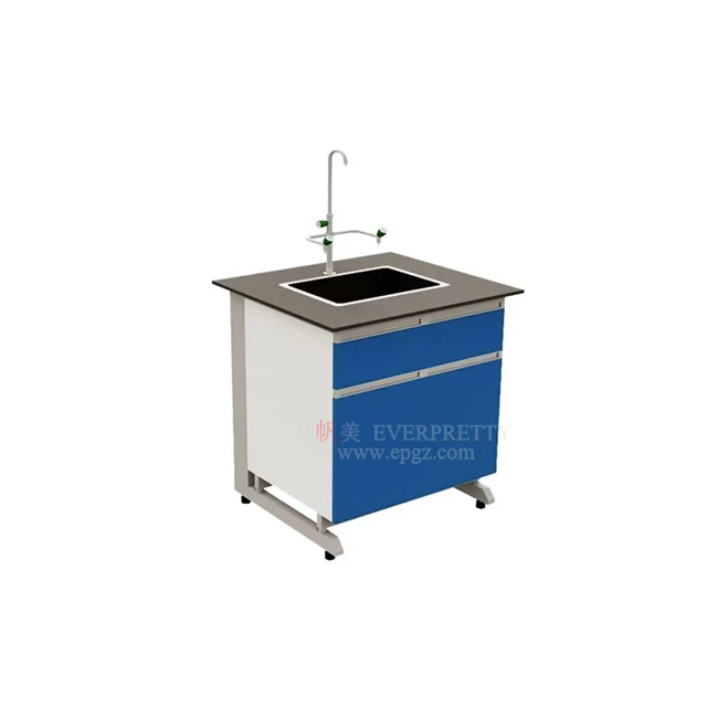 School Furniture Laboratory Island Side Work Bench Science Side Lab Bench Table for Lab Experiment Equipment