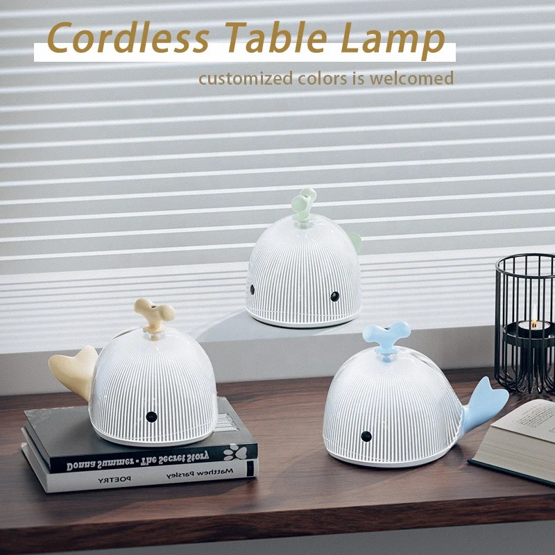 New Item Cordless Desk Lamp Rechargeable Night Light Lamp 3000K Cute Kids Baby Animal Night Light for Kids