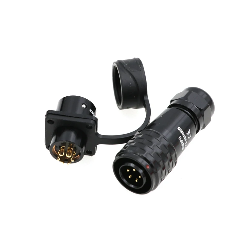 Industrial Aviation Panel Mount Male Female Plug Socket Power Cable Connector WEIPU SA1210/P2 SA1213/S2 5Pin Connector