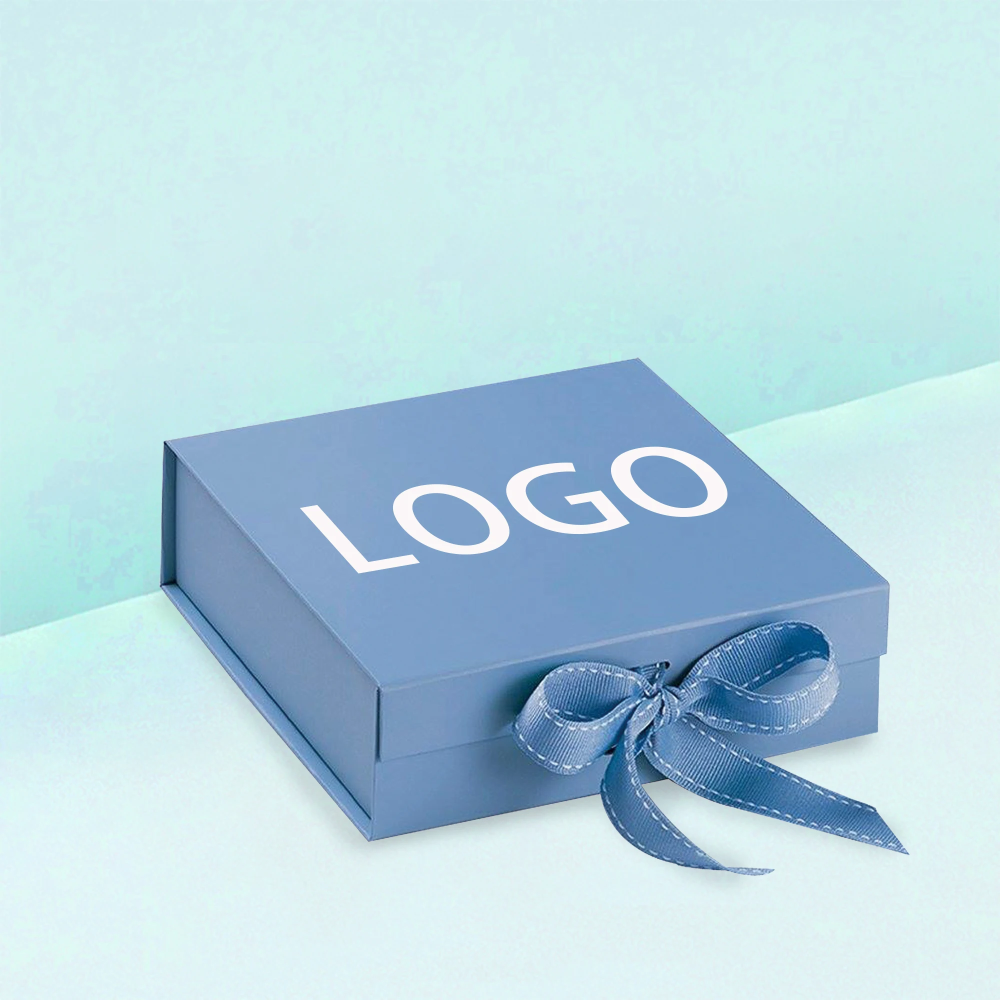 China Wholesale High Quality Custom logo hamper gift box orange gift box cajas de carton foldable ribbon gift paper box