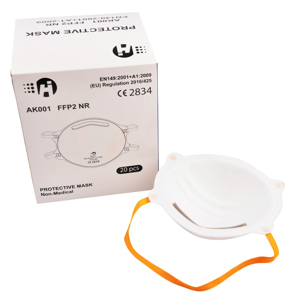 
Cheap Wholesale Disposable KN95 Cup Shaped Needle Punched Cotton KN95 Face Mask with Breathing Valve 