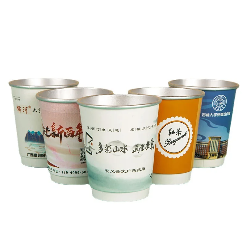 Customizable disposable aluminum foil paper cups with large capacity Recyclable