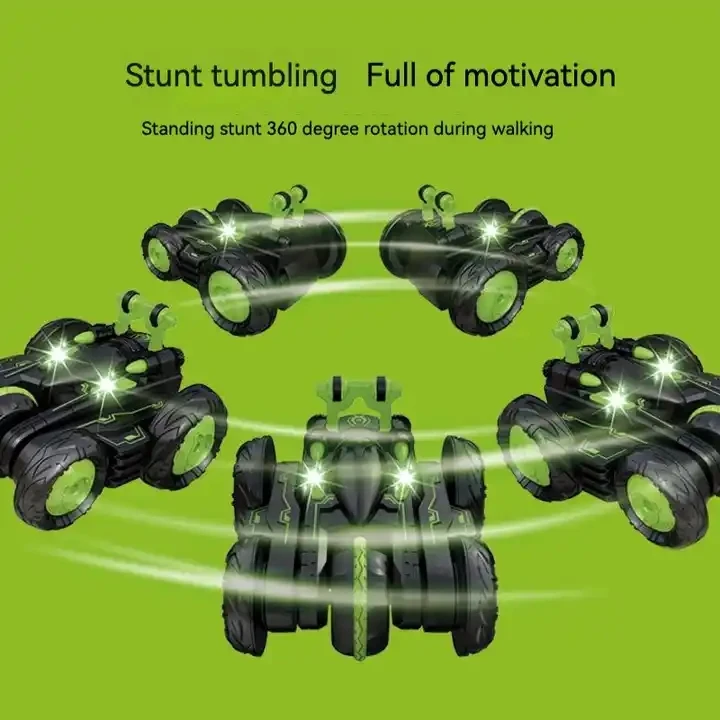 Double Sided 360 Degrees RC Cars Vehicle Radio Control Car Hobby Toy RC Stunt Car Transformation for Boys