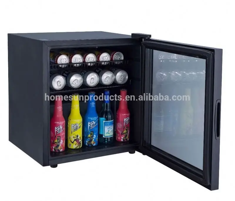Custom single door 50 litre fridge mini refrigerator, hotel furniture mini bar fridge foshan