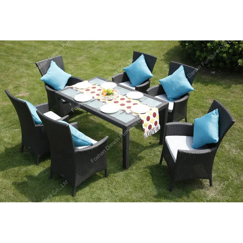 Home style outdoor living room garden furniture chair rattan patio furniture outdoor wicker dining set