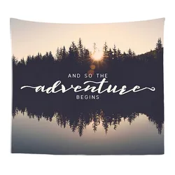 hot sale fast delivery psychedelic sublimation design wall hanging print logo nordic tapestry